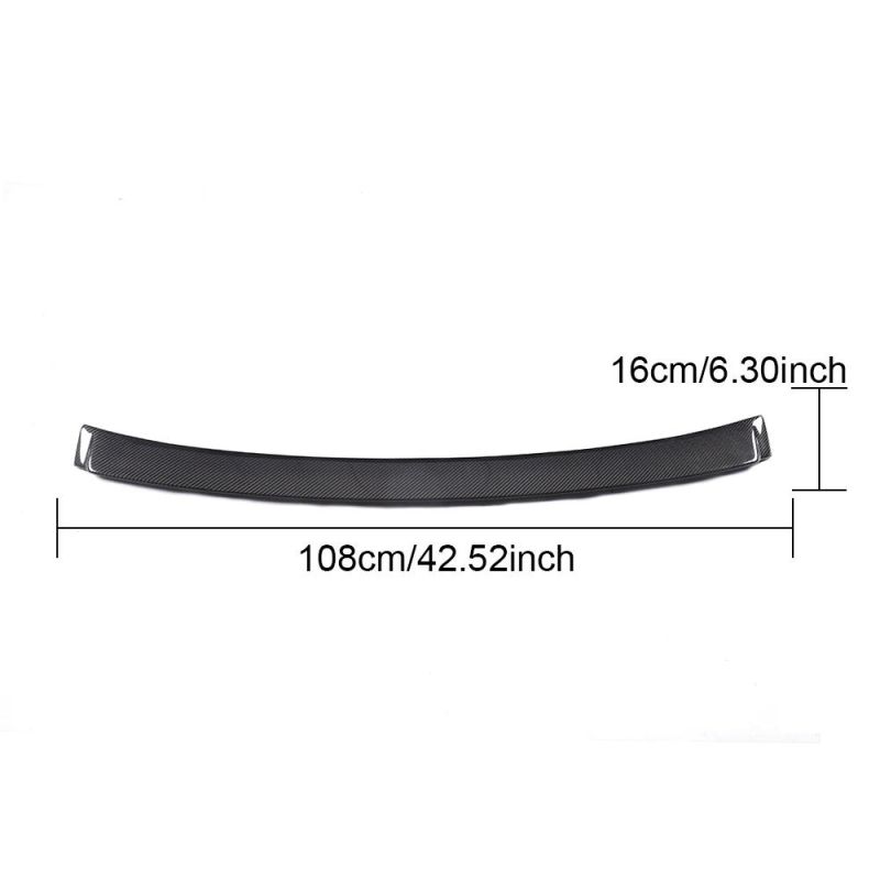 Carbon Fiber Spoiler Rear Roof Spoiler Wing for Audi A3 S3 RS3 Sedan 2014 2015