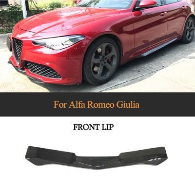 Carbon Fiber Front Bumper Lip for Alfa Romeo Giulia 2017-2020
