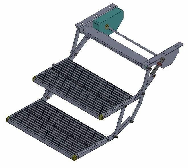 Es-F-D-600 Aluminum Electric Double Folding Step with Ce Certificate