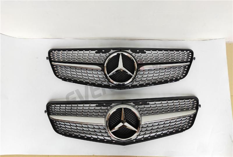 W204 Diamond Style Bumper Grille for Mercedes Benz C Class 2007-2013