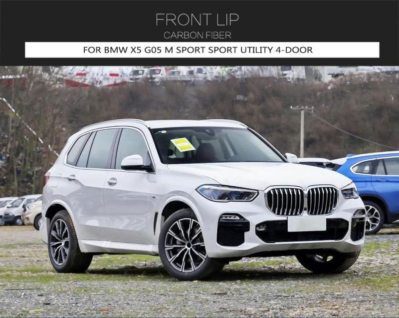 Carbon Fiber X5 G05 Front Bumper Lip for BMW X5 G05 M Sport Sport Utility 4-Door 2019-2020