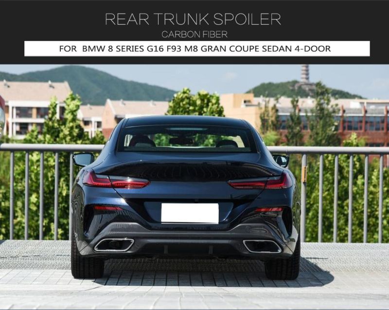 Carbon Fiber Rear Trunk Spoiler for BMW 840I Gran Coupe F93 M8 Competition Sedan 4-Door 2020 2021