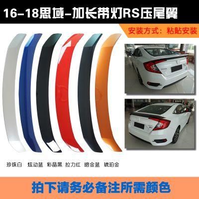 for Civic 2016+ Rear Spoiler Racing Sport Style with LED Light