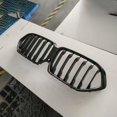 for BMW X6 G06 2019 2020 2021 Double Line Gloss Black Body Kit Car Front Grille