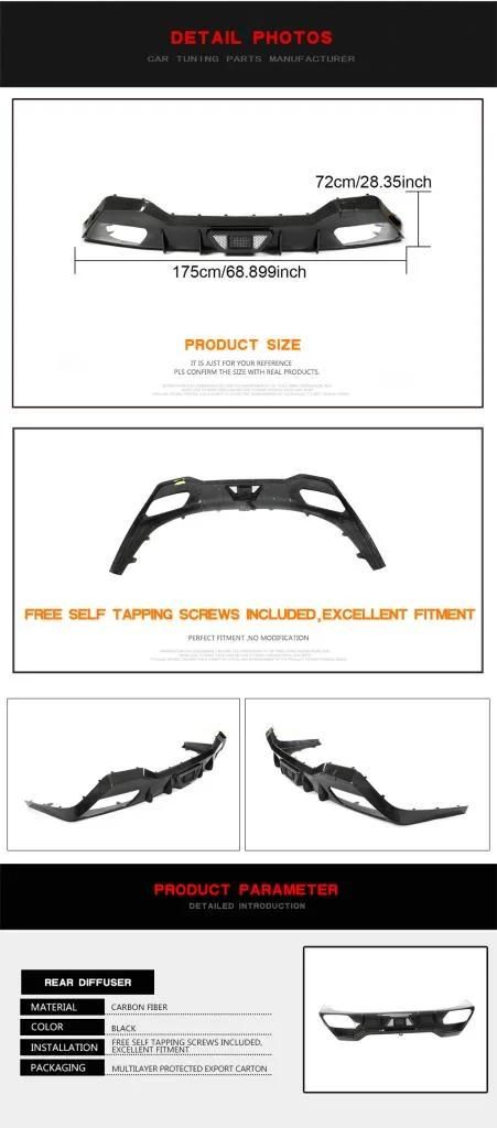 Carbon Fiber G14 G15 Rear Diffuser for BMW 8 Series M850I Xdrive M-Sport 2D 2018-2022