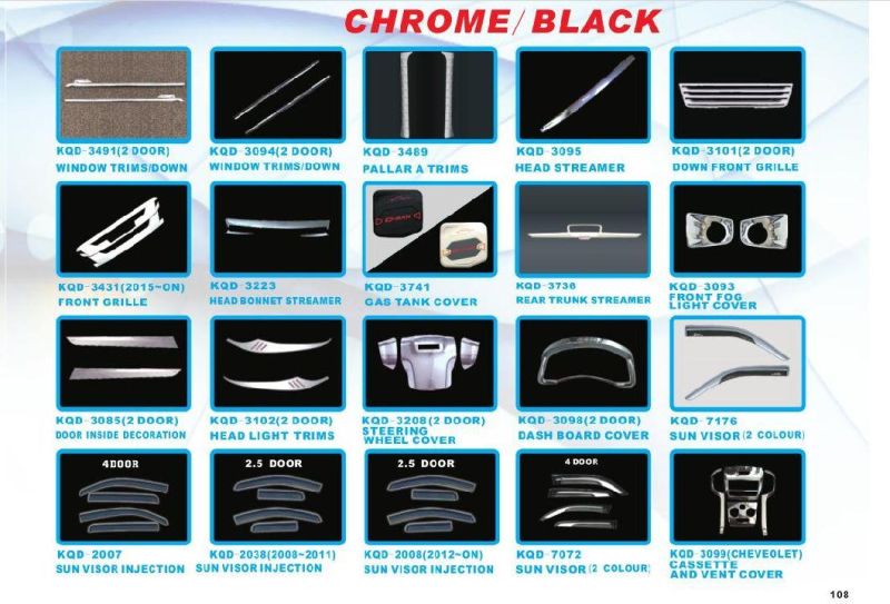 Car Accerories Head Light Cover for 2012 Isuzu D-Max