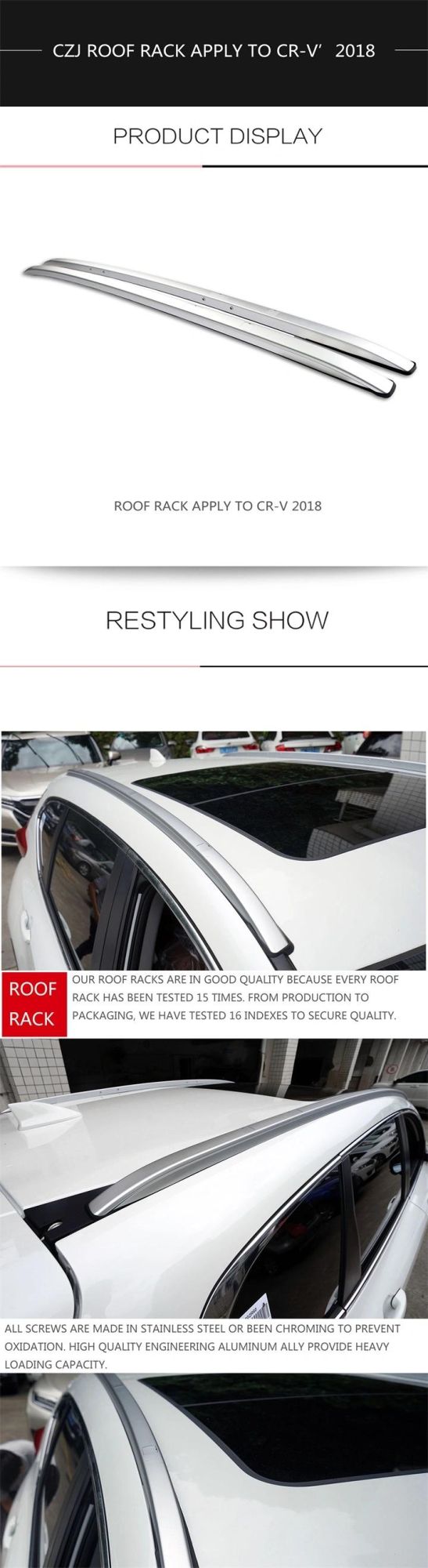 Aluminum Original Roof Rack for Cr-V 2018