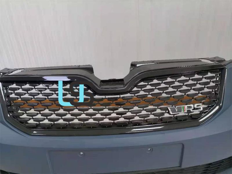 for Skoda Octavia A7 RS MK3 2014-2017 Modified Car Auto Parts Front Bumper Kit with Crystal Grille Tuning