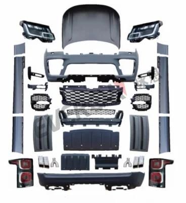 Range Rover Vogue Svo Bumper Body Kit with Headlights for 2013-2017 Upgrade 2018-2021