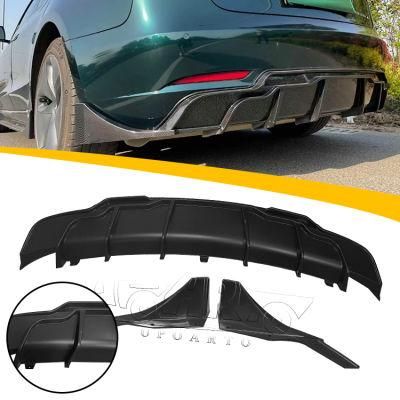 Auto Spare Part for Tesla Model 3 Aero Style Rear Bumper Lip Diffuser Aprons