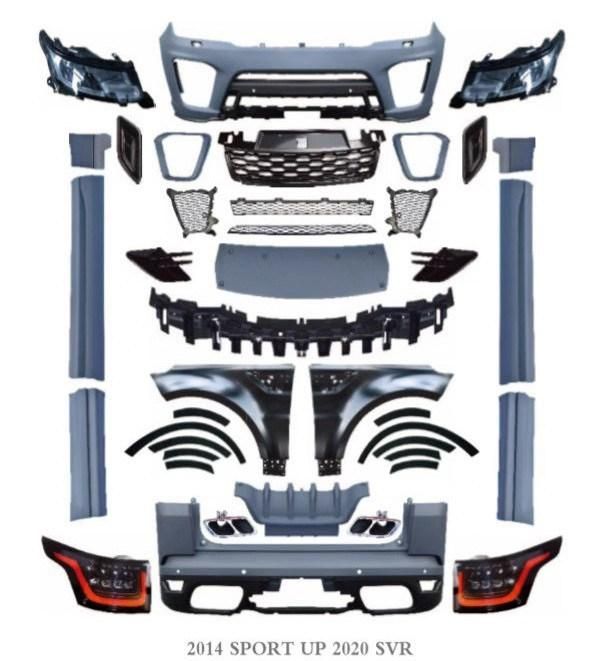 Upgrade SVR Model Body Kit Include Front Rear Bumper Assembly Headlight Taillights Fender Side Skirt for Range Rover Sport L494