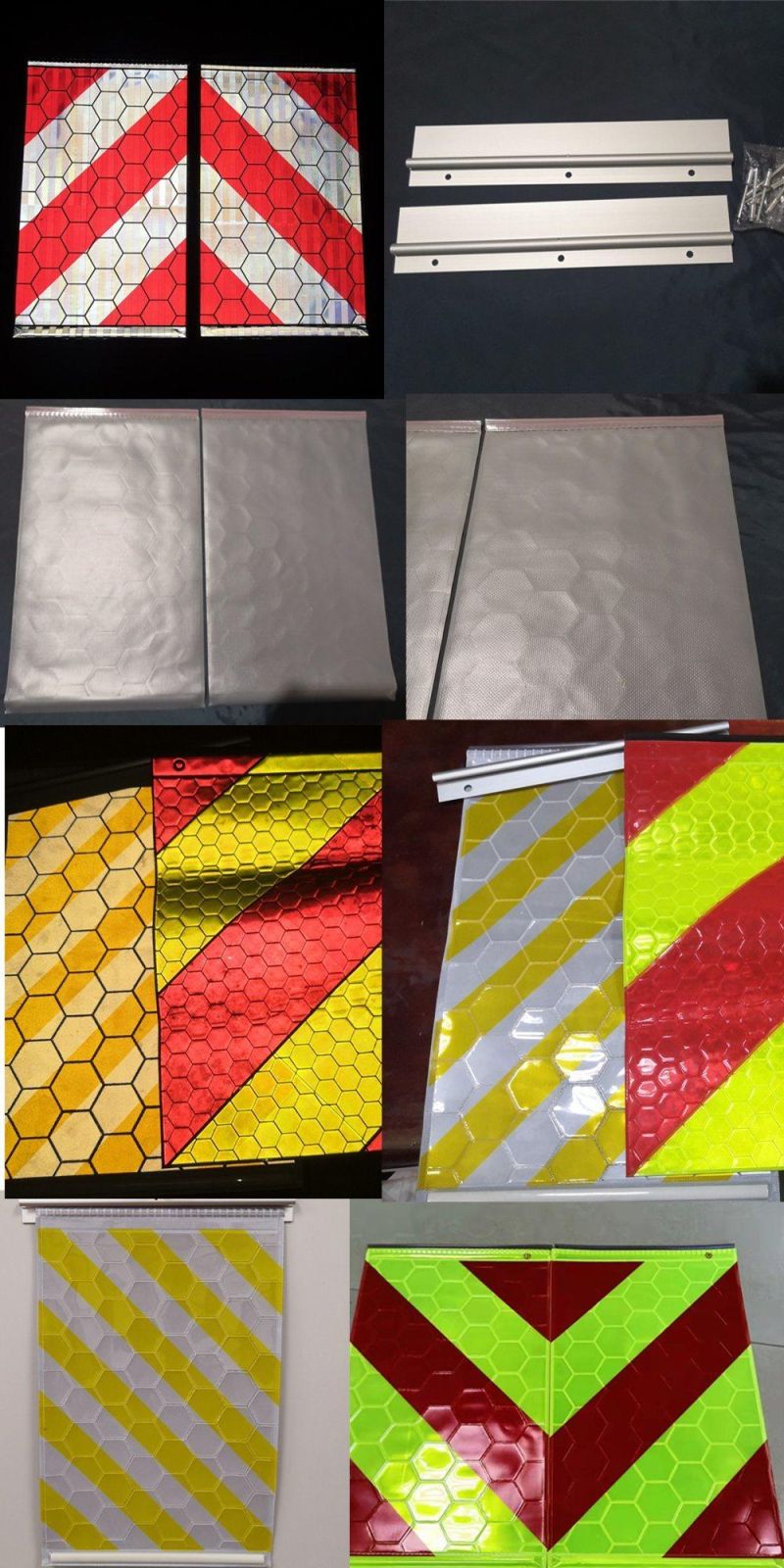 Chevron Stripes Truck Reflective Flag for Tail Lifts