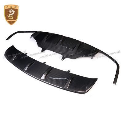 2014 High Glossy Carbon Fiber Front Rear Bumper Guard for Pors-Che Macan