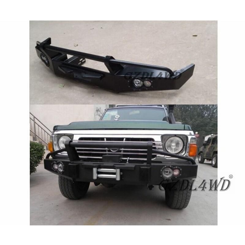 Black off-Road Car Front Bumper for Nissan Patrol Y60