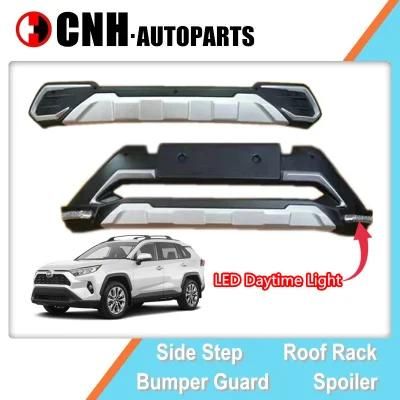 Adding Body Kits Over Bumpers for Toyota RAV4 2019 2020 PU Front Guard and Rear Diffuser