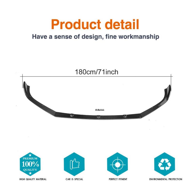 Carbon Fiber Front Lip Spoiler for Mazda 6 Atenza Sport Sedan 4-Door 2017
