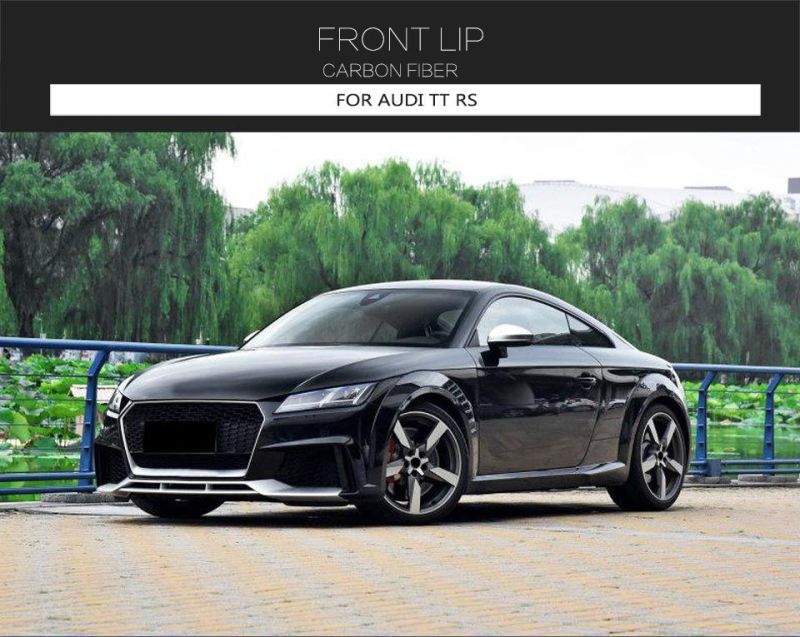 Car Carbon Fiber Ttrs Front Bumper Lip Spoiler for Audi 2016-2018