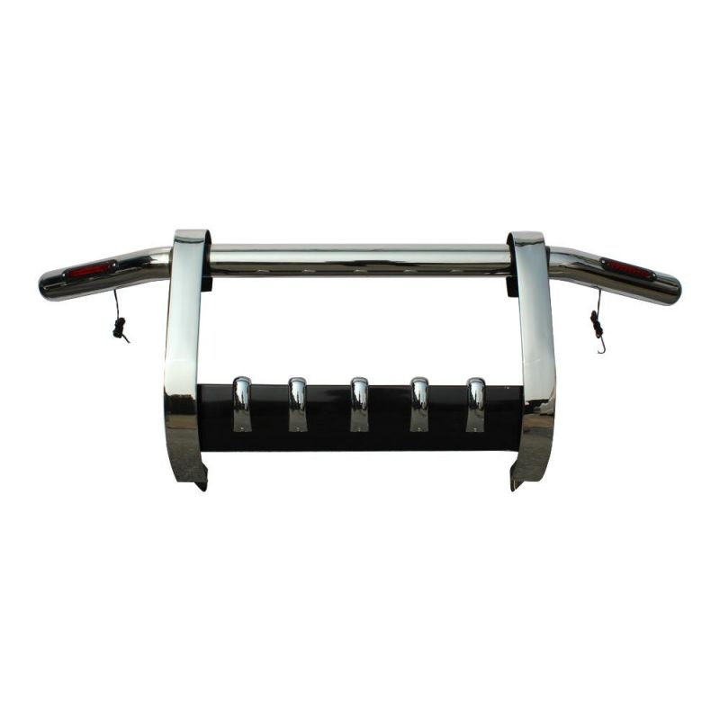 Car Stainless Steel Bull Bar Front Bumper with Light