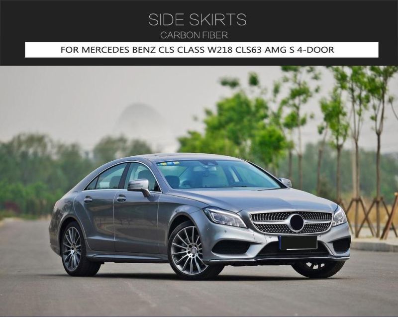 Carbon Fiber W218 Side Skirts for Mercedes Benz Cls Class Cls63 Amg S 4-Door 2014-2018