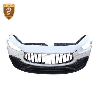 Comtmas Style Carbon Fiber Front Engine Hoods Body Kit for Maserati Ghibli Fiberglass Front Bumper