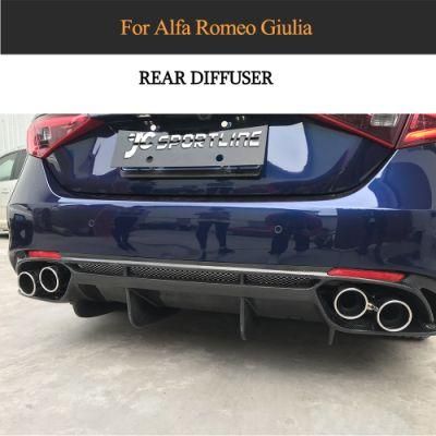 Carbon Fiber Car Rear Bumper Diffuser for Alfa Romeo Giulia Sedan 4 Door 2017-2020