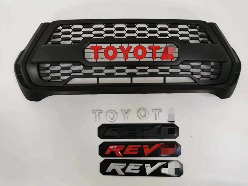 Pickup Auto Parts Custom ABS Plastic Front Car Mesh Grille for Toyota Hilux Revo 2021