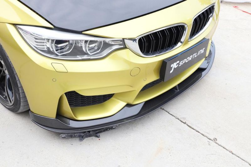 3PCS/Set Carbon Fiber Front Bumper Lip Splitters for BMW F80 M3 F82 F83 M4 14-18