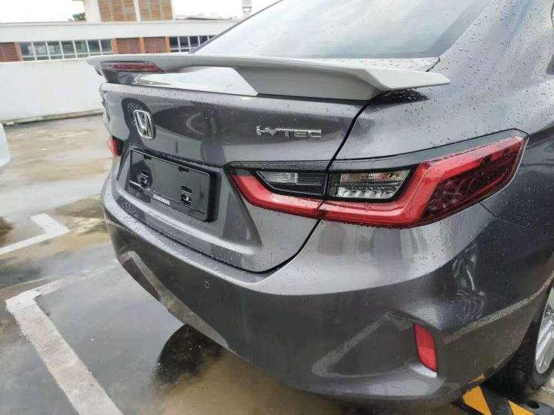 for Honda City 2020+ Spoiler with LED Light Factory Design