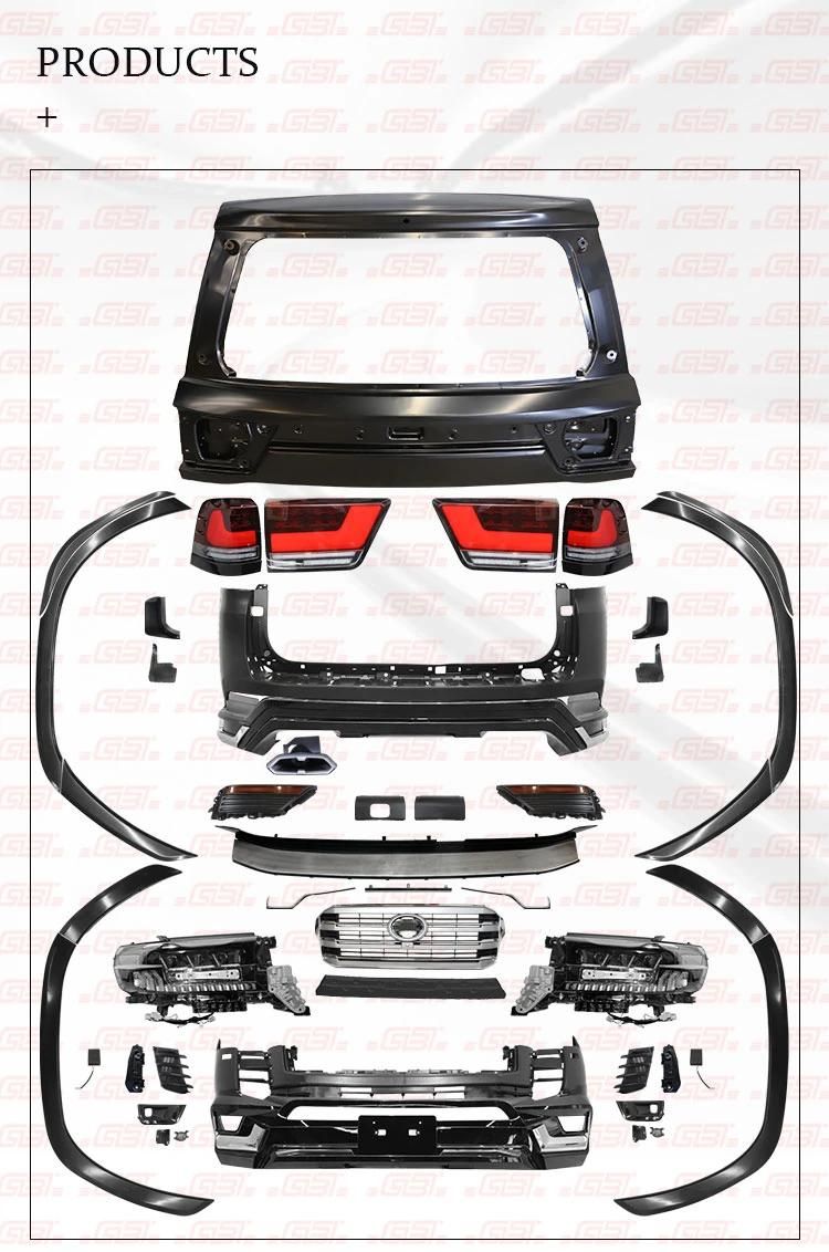 Gbt Factory in Stock Fast Shipping Upgrade Body Kit Facelift for Toyota Land Cruiser Accessories LC200 to LC300 Bumper Headlight