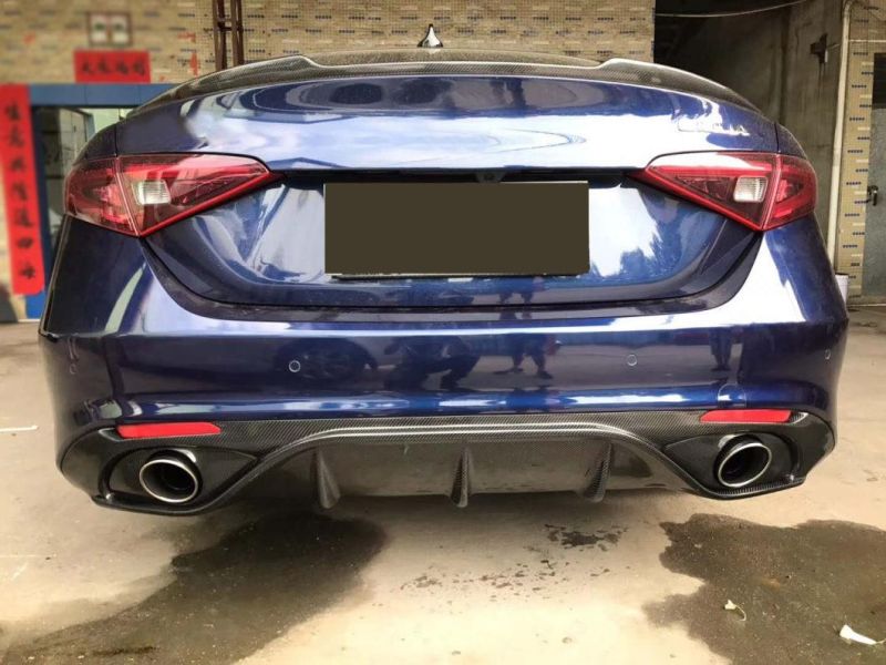 Jc Sportline Giulia Carbon Fiber Rear Car Diffuser for Alfa Romeo Giulia 2016