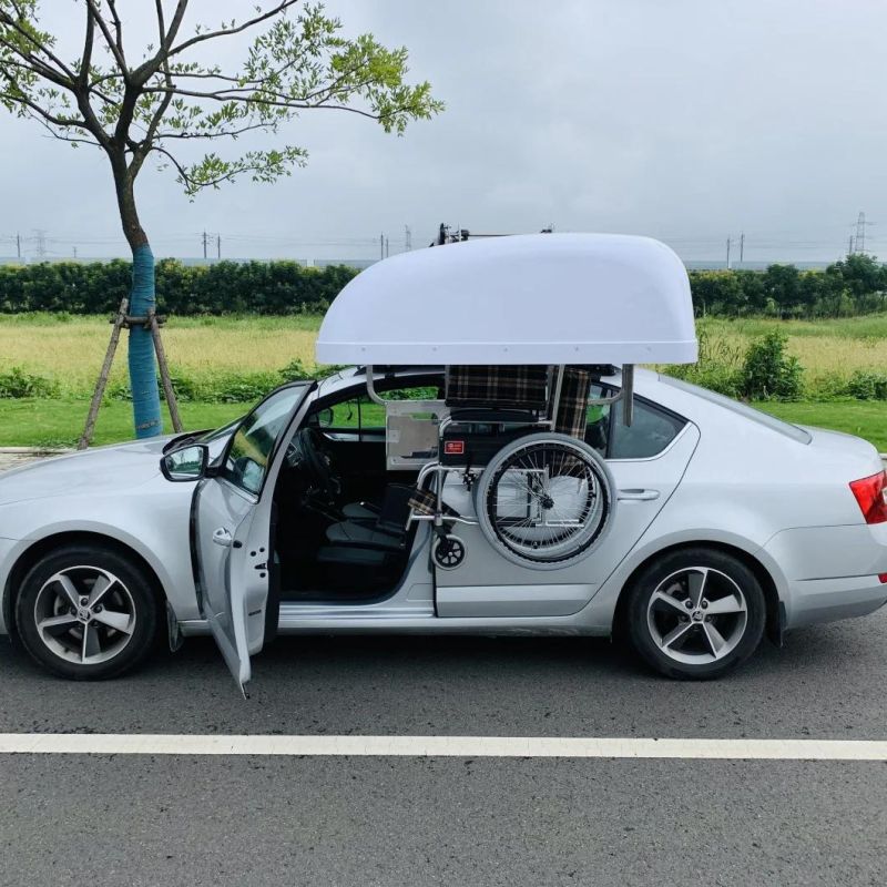 Wheelchair Storage System on Car Roof