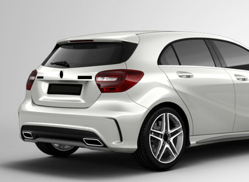 Front Bumper Exhaust Tip Side Skirt Body Kit for W176 A200 A250 to A45