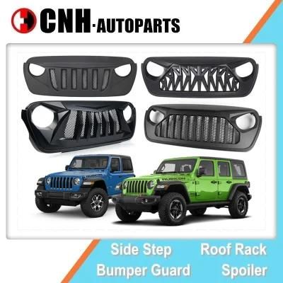 Car Parts Auto Accessory New Arrival Optional Front Grille for Wrangler Jl 2019 Rubicon Sahara