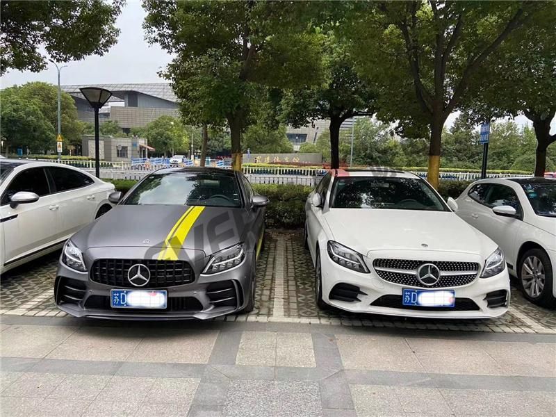 Amg Gtr Style Front Bumper Assy with Grill Body Kits for Mercedes Amg W205 2014-2021
