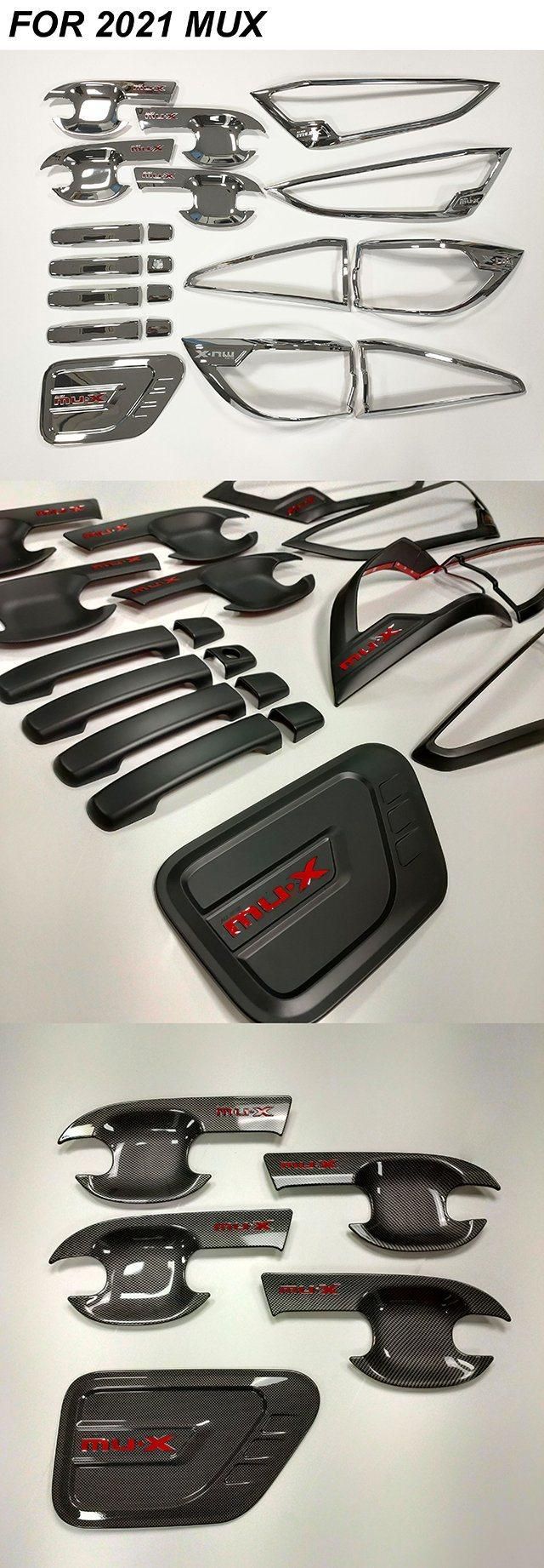 High Quality ABS Car Accessories Chrome Body Full Kit Combo Accessories for 2014-2021 Mux