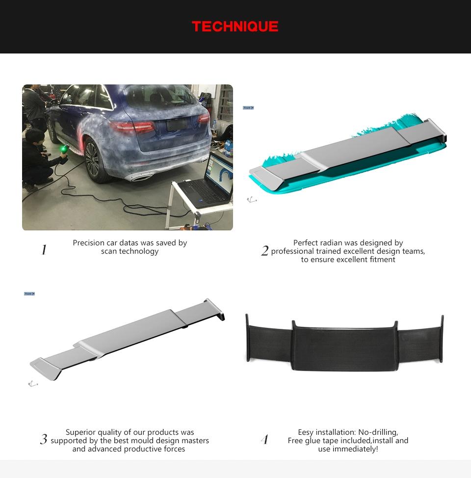 Carbon Fiber Roof Spoiler Wing for Mercedes Benz G Class G63 Amg 2019 2020