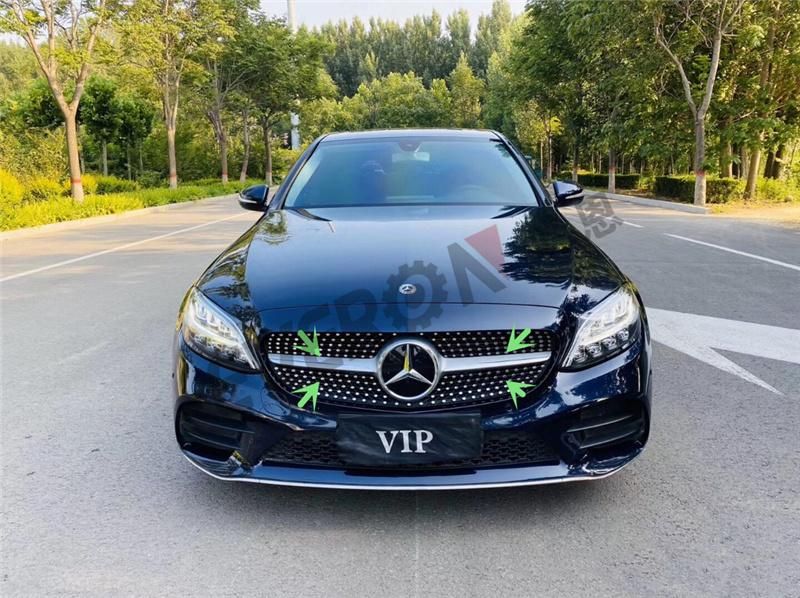 Diamond Front Radiator Grille for Mercedes Benz W205 C Class 2019