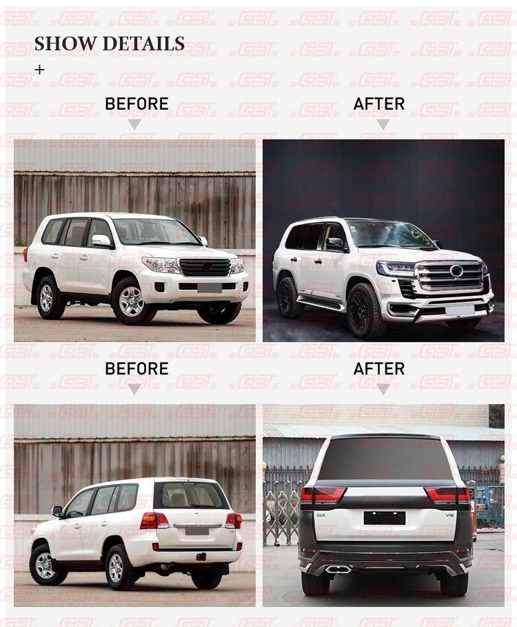 Gbt High Quality Full Car Modification Upgrade Body Kits for 2008-2015 Toyota Land Cruiser LC200 to 300 Headlight Cover Fenders