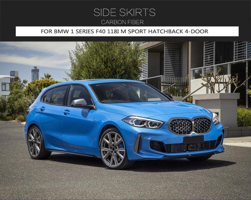 Carbon Fiber F40 Side Skirts for BMW 1 Series 118I M Sport Hatchback 4-Door 2020-2022