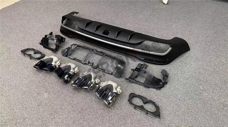 2020 Gle53 Amg Rear Bumper Diffuser with Exhaust Tip for Mercedes Benz W167 Gle Class