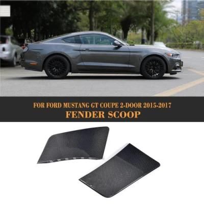 Carbon Fiber Rear Quarter Panel Fender Scoop for Ford Mustang Gt Coupe 2-Door 2015-2017