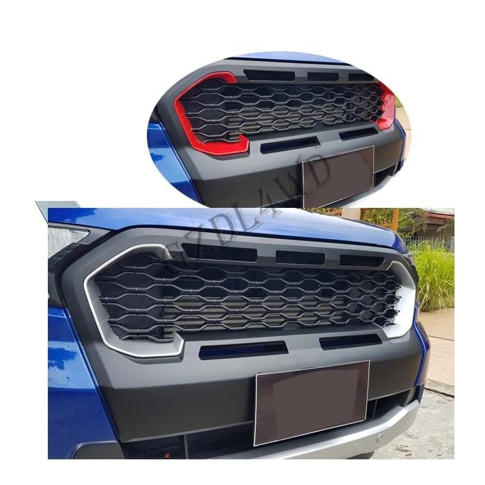 Black Ranger Front Mesh Grill Ranger T8 Wildtrak 2018 Onwards