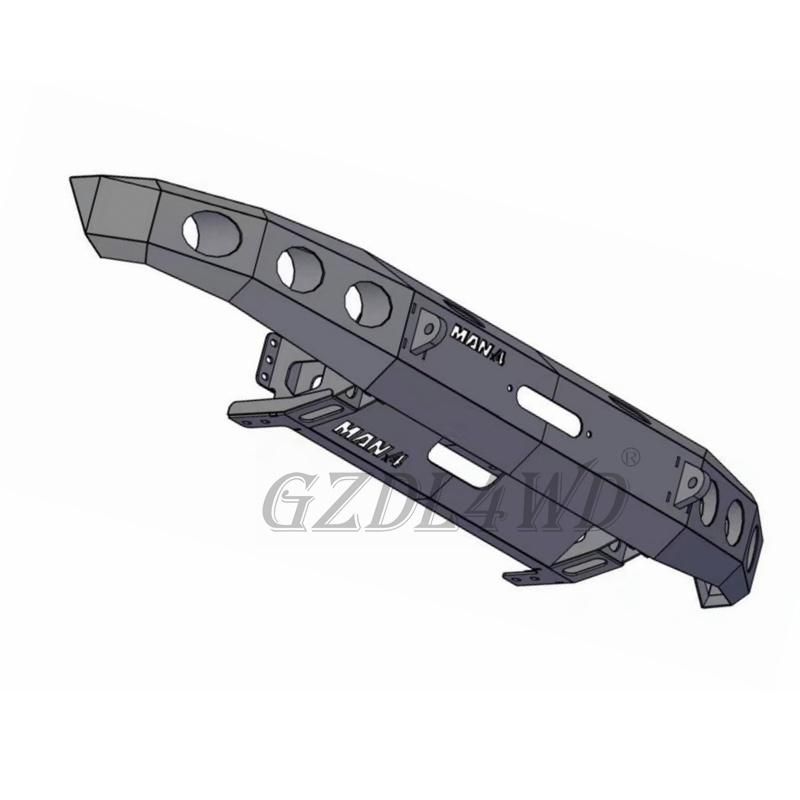 Steel Front Bumper Bull Bar Coat Front Bumper with Full Grille Guard for Toyota Tundra 2014-2020