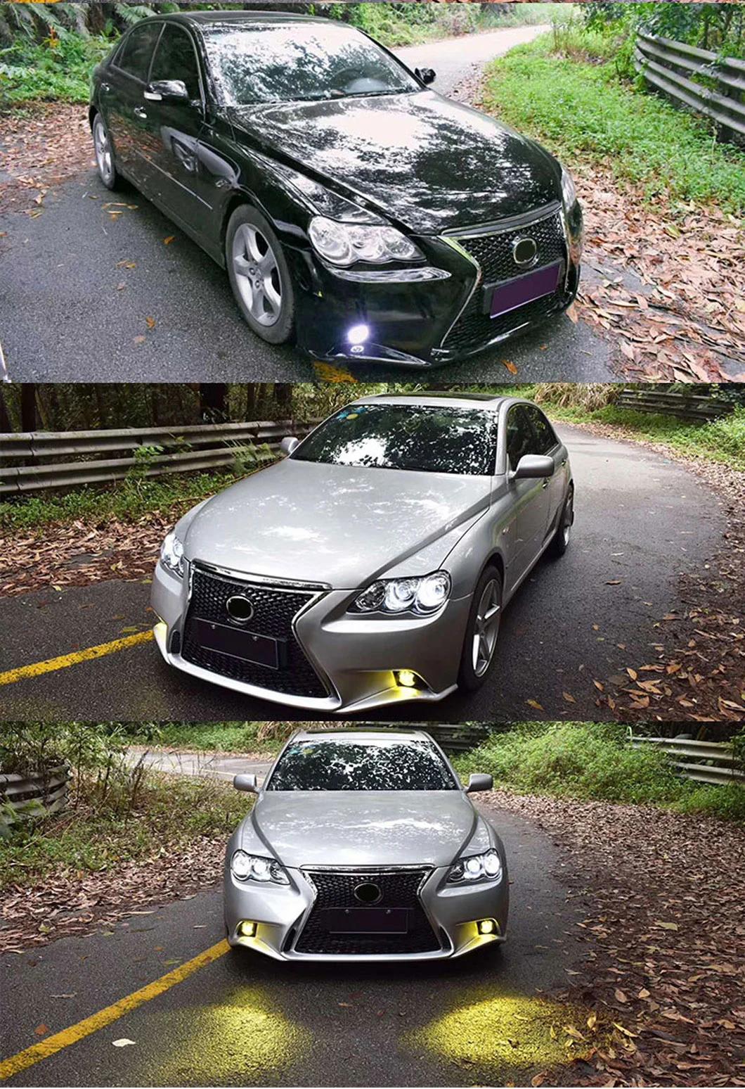 for Toyota Reiz 2005-2009 to Lexus Is Front Bumper PP ABS Plastic Body Kit