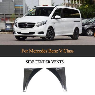 B Style for Mercedes Benz V Class Carbon Fiber Side Fender Vents 2016-2018