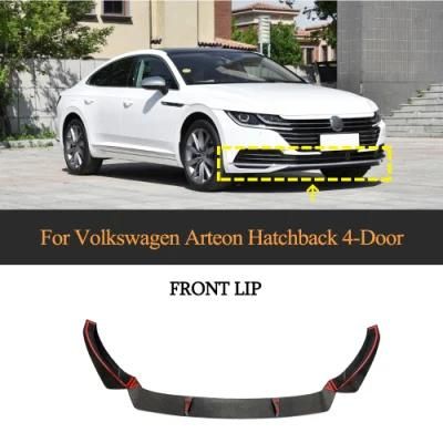 Carbon Fiber Front Bumper Splitters Lip for Volkswagen Arteon Hatchback 4-Door 2019-2020