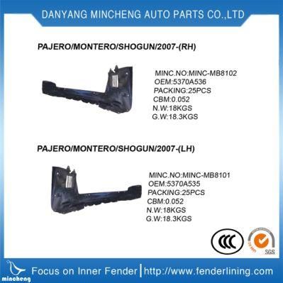 Factory Sale Front Inner Lining Fender for Mitsubishi L200 2007-2014