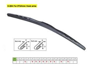 K-954 Flat Wiper Blade for 9*3/4mm Hook Arms