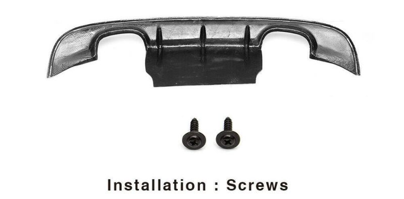 Carbon Fiber Rear Bumper Diffuser Spoiler Lip Kit Fit for Jaguar Xe Sedan 15-17