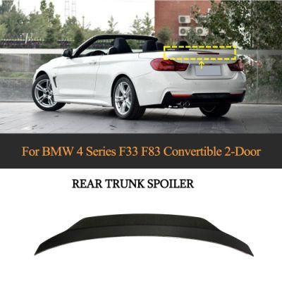 P Style for BMW 4 Series F33 F83 Carbon Fiber Rear Wing Spoiler 2014-2019 Convertible 2-Door